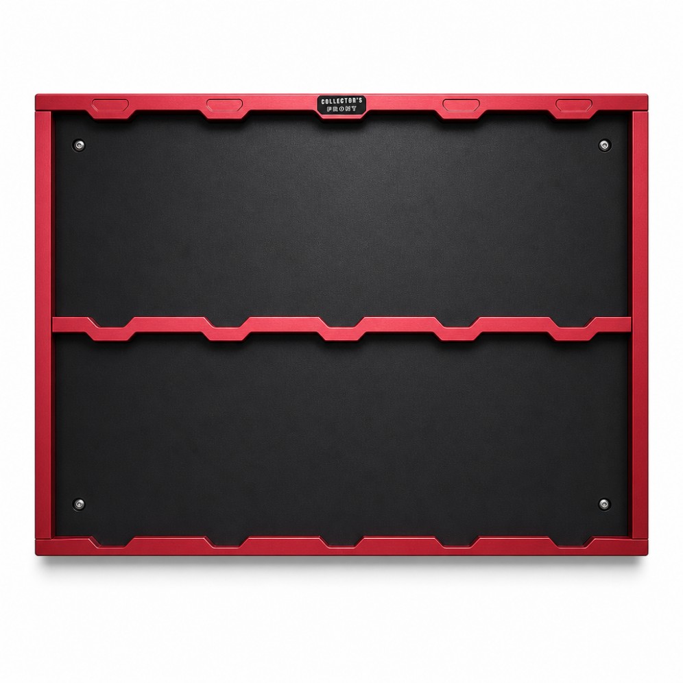 Collectors Front Standard Display in red anodized aluminum